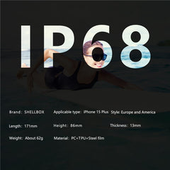 REDPEPPER Dot+ Series For iPhone 15 Plus Phone Case Compatible with MagSafe IP68 Waterproof Clear Phone Cove - TechGearPal