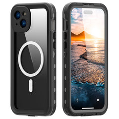 REDPEPPER Dot+ Series For iPhone 15 Plus Phone Case Compatible with MagSafe IP68 Waterproof Clear Phone Cove - TechGearPal