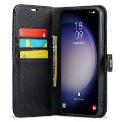 DG.MING für Samsung Galaxy S25 Hülle Abnehmbare Telefonabdeckung aus Spaltleder 