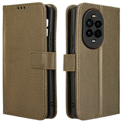 Coque portefeuille en cuir PU pour Huawei Nova 13 Pro 5G, motif diamant 