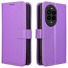 Coque portefeuille en cuir PU pour Huawei Nova 13 Pro 5G, motif diamant 