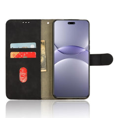 Étui portefeuille en cuir à rabat pour Huawei Nova 13 Pro 5G, effet peau de pêche, anti-chute 