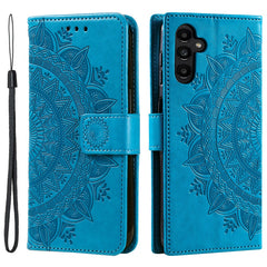 Für Samsung Galaxy A36 5G Hülle Aufgedruckt Totem PU Leder Brieftasche Stand Telefonabdeckung 