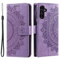 Für Samsung Galaxy A36 5G Hülle Aufgedruckt Totem PU Leder Brieftasche Stand Telefonabdeckung 