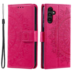 Für Samsung Galaxy A36 5G Hülle Aufgedruckt Totem PU Leder Brieftasche Stand Telefonabdeckung 