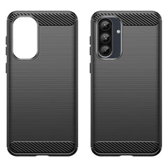 Für Samsung Galaxy A36 5G / A56 5G Hülle Kohlefasertextur gebürstet Anti-Fingerabdruck-Telefonrückseite 
