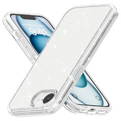 For iPhone 16e Case Thickened Shockproof TPU + PC Glitter Back Cover - TechGearPal