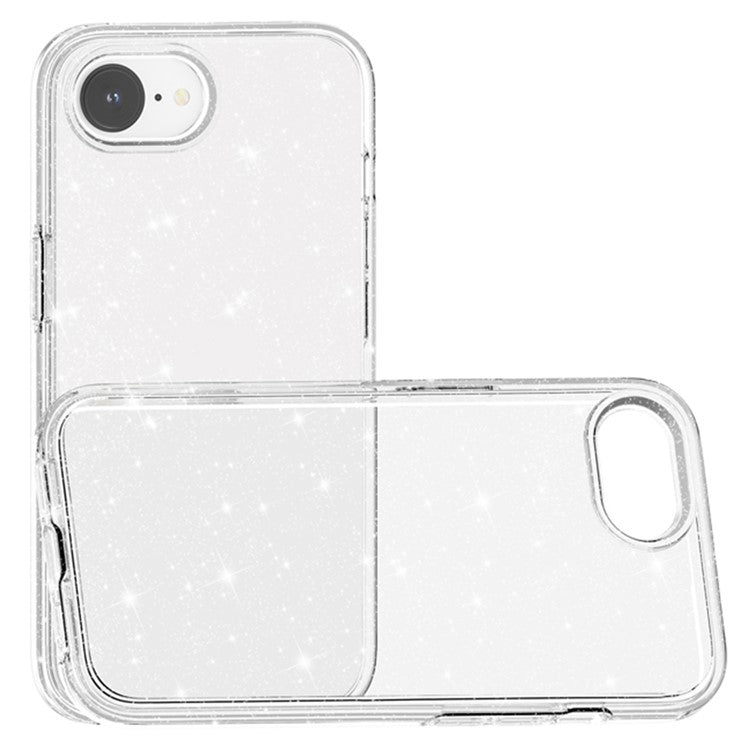For iPhone 16e Case Thickened Shockproof TPU + PC Glitter Back Cover - TechGearPal