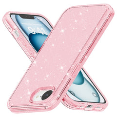 For iPhone 16e Case Thickened Shockproof TPU + PC Glitter Back Cover - TechGearPal