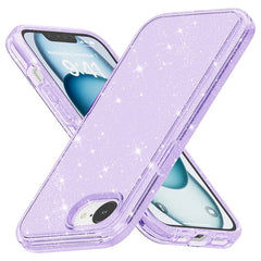 For iPhone 16e Case Thickened Shockproof TPU + PC Glitter Back Cover - TechGearPal