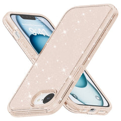 For iPhone 16e Case Thickened Shockproof TPU + PC Glitter Back Cover - TechGearPal