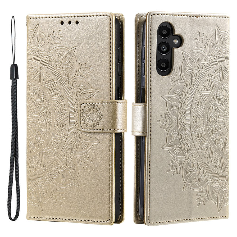 For Samsung Galaxy A56 5G Case Imprinted Totem PU Leather Wallet Stand Phone Cover