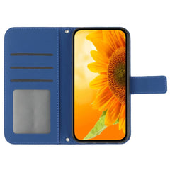 For Samsung Galaxy A56 5G / M56 5G Case Sunflower Imprint Leather Wallet Phone Cover with Wrist Strap