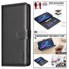 BINFEN COLOR BF32 For Samsung Galaxy A26 5G Leather Case Wallet RFID Blocking Phone Cover