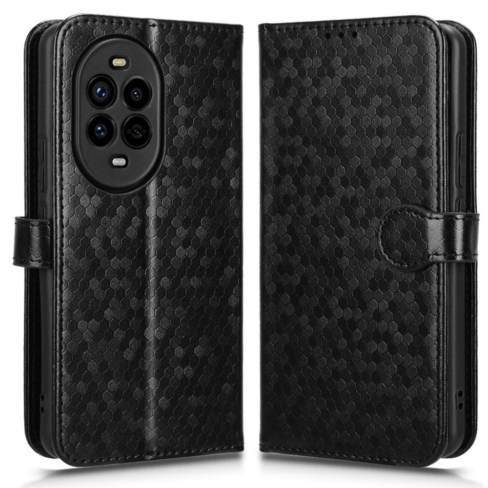 Étui portefeuille en cuir PU avec motif à pois pour Huawei Nova 13 Pro 5G 