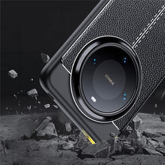 For Huawei Mate 70 Case Litchi Texture TPU Flexible Phone Cover, Black - TechGearPal