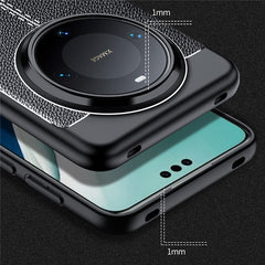 For Huawei Mate 70 Case Litchi Texture TPU Flexible Phone Cover, Black - TechGearPal