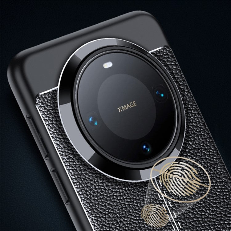 For Huawei Mate 70 Pro+ / 70 Pro Case Litchi Texture TPU Flexible Phone Cover, Black - TechGearPal