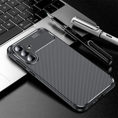 For Samsung Galaxy A36 5G Case Carbon Fiber Texture TPU Phone Cover Heat Dissipation