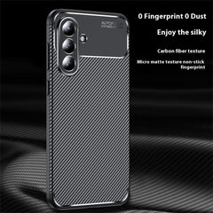 For Samsung Galaxy A36 5G Case Carbon Fiber Texture TPU Phone Cover Heat Dissipation