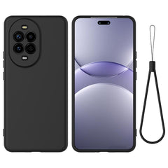 Coque arrière en silicone liquide avec dragonne pour Huawei Nova 13 Pro 5G 