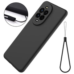 Coque arrière en silicone liquide avec dragonne pour Huawei Nova 13 Pro 5G 