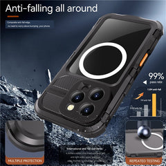 SHELLBOX M Series For iPhone 16 Pro IP68 Waterproof Case Metal Diving Phone Cover Compatible with MagSaf - TechGearPal