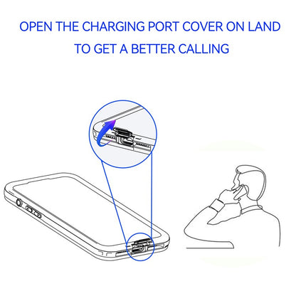 SHELLBOX M Series For iPhone 16 Pro IP68 Waterproof Case Metal Diving Phone Cover Compatible with MagSaf