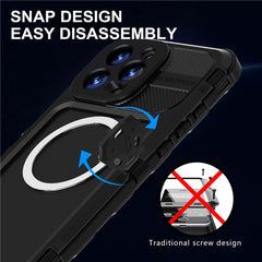 SHELLBOX M Series For iPhone 16 Pro Max IP68 Waterproof Case Metal Diving Phone Cover Compatible with MagSafe - TechGearPal
