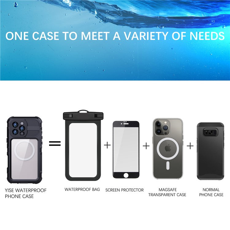 SHELLBOX M Series For iPhone 16 Pro Max IP68 Waterproof Case Metal Diving Phone Cover Compatible with MagSafe - TechGearPal