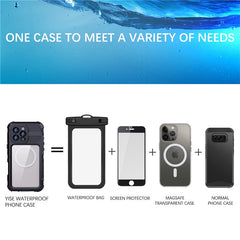SHELLBOX M Series For iPhone 16 Pro Max IP68 Waterproof Case Metal Diving Phone Cover Compatible with MagSafe - TechGearPal