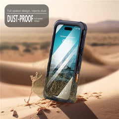 SHELLBOX M Series For iPhone 16 Pro Max IP68 Waterproof Case Metal Diving Phone Cover Compatible with MagSafe - TechGearPal