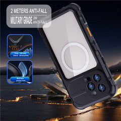 SHELLBOX M Series For iPhone 16 Pro Max IP68 Waterproof Case Metal Diving Phone Cover Compatible with MagSafe - TechGearPal