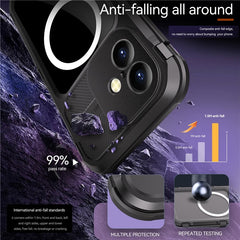 SHELLBOX M Series For iPhone 16 Plus IP68 Waterproof Case Metal Diving Phone Cover Compatible with MagSaf - TechGearPal