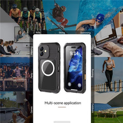 SHELLBOX M Series For iPhone 16 Plus IP68 Waterproof Case Metal Diving Phone Cover Compatible with MagSaf - TechGearPal
