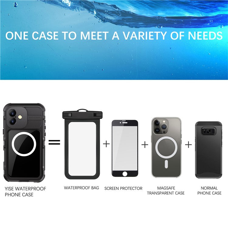 SHELLBOX M Series For iPhone 16 Plus IP68 Waterproof Case Metal Diving Phone Cover Compatible with MagSaf - TechGearPal