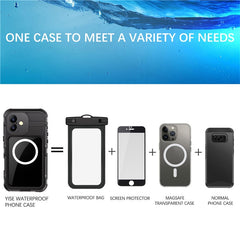 SHELLBOX M Series For iPhone 16 Plus IP68 Waterproof Case Metal Diving Phone Cover Compatible with MagSaf - TechGearPal