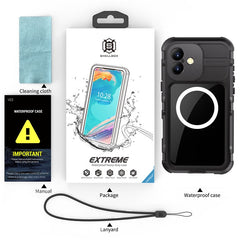 SHELLBOX M Series For iPhone 16 Plus IP68 Waterproof Case Metal Diving Phone Cover Compatible with MagSaf - TechGearPal