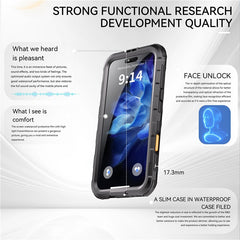 SHELLBOX M Series For iPhone 16 Plus IP68 Waterproof Case Metal Diving Phone Cover Compatible with MagSaf - TechGearPal