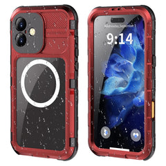SHELLBOX M Series For iPhone 16 Plus IP68 Waterproof Case Metal Diving Phone Cover Compatible with MagSaf - TechGearPal