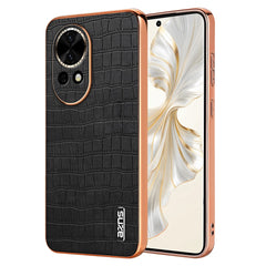 AZNS For Huawei nova 13 5G Case Electroplating Crocodile Texture PU+TPU Phone Cover