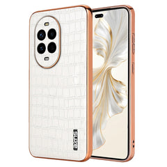 AZNS For Huawei nova 13 Pro 5G Case Electroplating Crocodile Texture PU+TPU Phone Cover