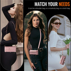 For iPhone 15 Pro Max Case CASEME C39 RFID Blocking Zipper Wallet Stand Leather Cover with Strap - TechGearPal