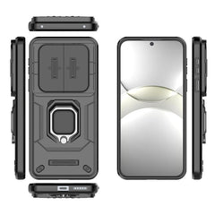 For Huawei Mate 70 Case PC+TPU Kickstand Phone Protector with Lens Cove - TechGearPal