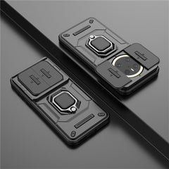 For Huawei Mate 70 Case PC+TPU Kickstand Phone Protector with Lens Cove - TechGearPal