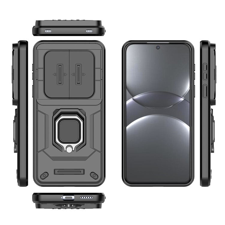 For Huawei Mate 70 Pro+ / 70 Pro Case PC+TPU Kickstand Phone Protector with Lens Cove - TechGearPal