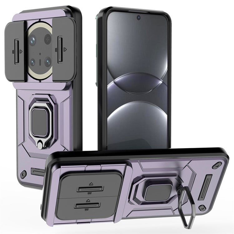 For Huawei Mate 70 Pro+ / 70 Pro Case PC+TPU Kickstand Phone Protector with Lens Cove - TechGearPal