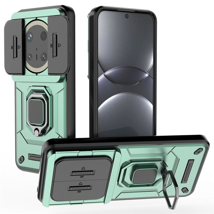 For Huawei Mate 70 Pro+ / 70 Pro Case PC+TPU Kickstand Phone Protector with Lens Cove - TechGearPal