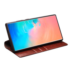QIALINO Für Samsung Galaxy S25 + Fall Brieftasche Flip Stand Telefon Abdeckung Echtes Kuh Leder 