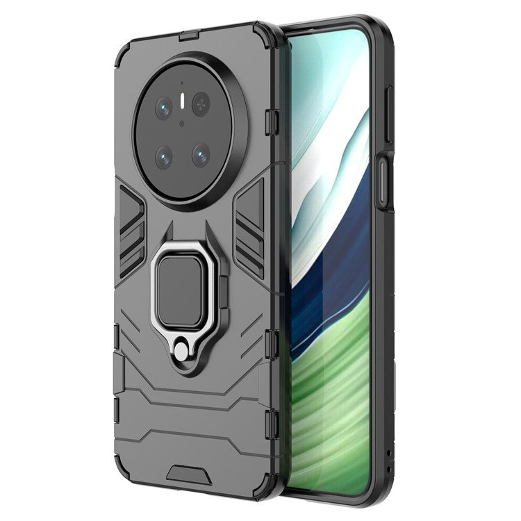 For Huawei Mate 70 Case PC+TPU Protective Phone Cover with Ring Kickstan - TechGearPal